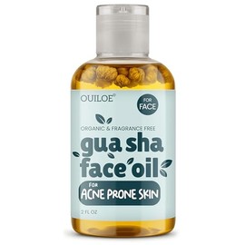 Aceite facial Gua Sha para piel propensa al acné, aceite facial no comedogénico para Gua Sha, aceite de masaje facial no graso, sin perfume, ligero, n