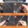 2PCS 9.5mm(3/8”) Pocket Hole Jig Kit, Pocket Hole Drill Bit