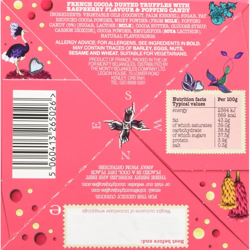 Monty Bojangles Berry Bubbly Individually Wrapped Cocoa Dusted Truffles, 2
