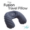 Go Travel Fusion Luxury Inflatable Travel Pillow with Carry Pouch