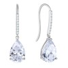 Vesitim Dangle Drop Earrings 925 Sterling Silver Solitaire Hook Earring