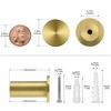 SAYAYO Brushed Gold Towel Hooks for Bathrooms, Heavy Duty Wall