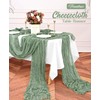 10 Pack Sage Green Cheesecloth Table Runner, 10FT Long Boho