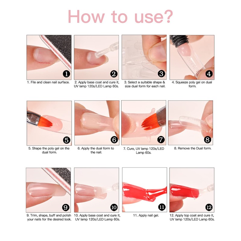 Biutee Length Gel, Polygel, Warm Discoloration, Glow Nail Gel, 0.5