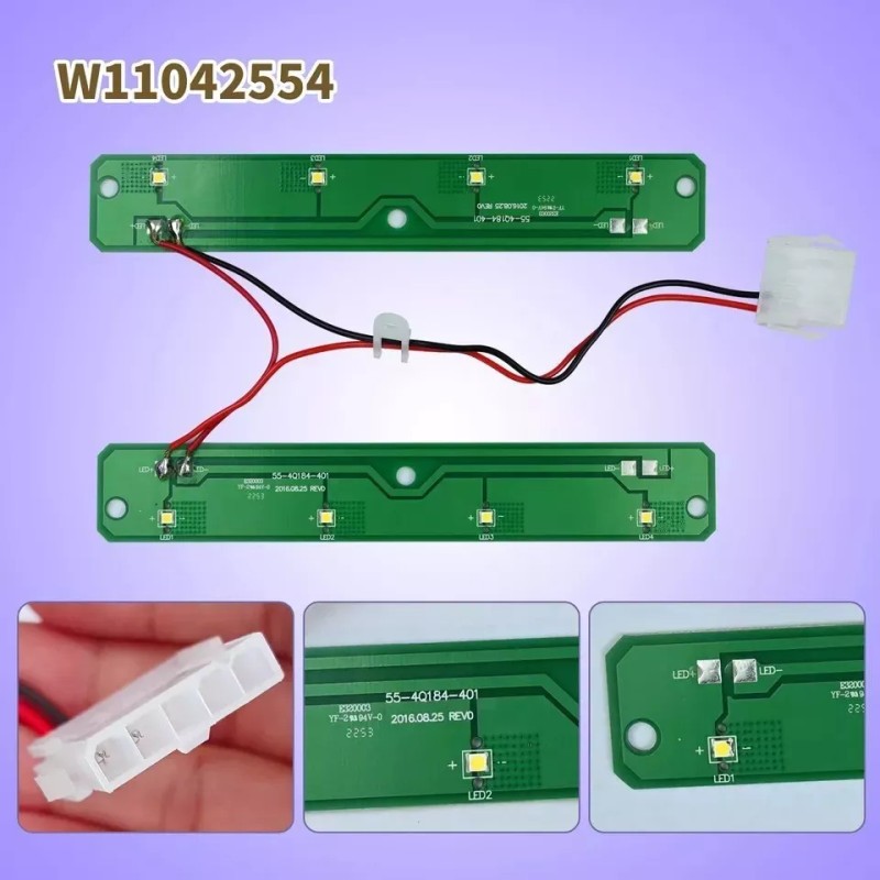 Vanshly W11042554 Refrigerators LED Light Module Board compatible with Whirlpool