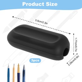 Weighted Pencil Grips, 3 Pack 1oz Silicone Handwriting Aid for Kids, Elderly & Special Needs Improves Penmanship for Autism ADHD Tremors Dyspraxia & Fine Motor Skills