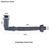 GORDEE P Trap Bathroom Sink Stopper Right-Angle Bottle Trap Complete