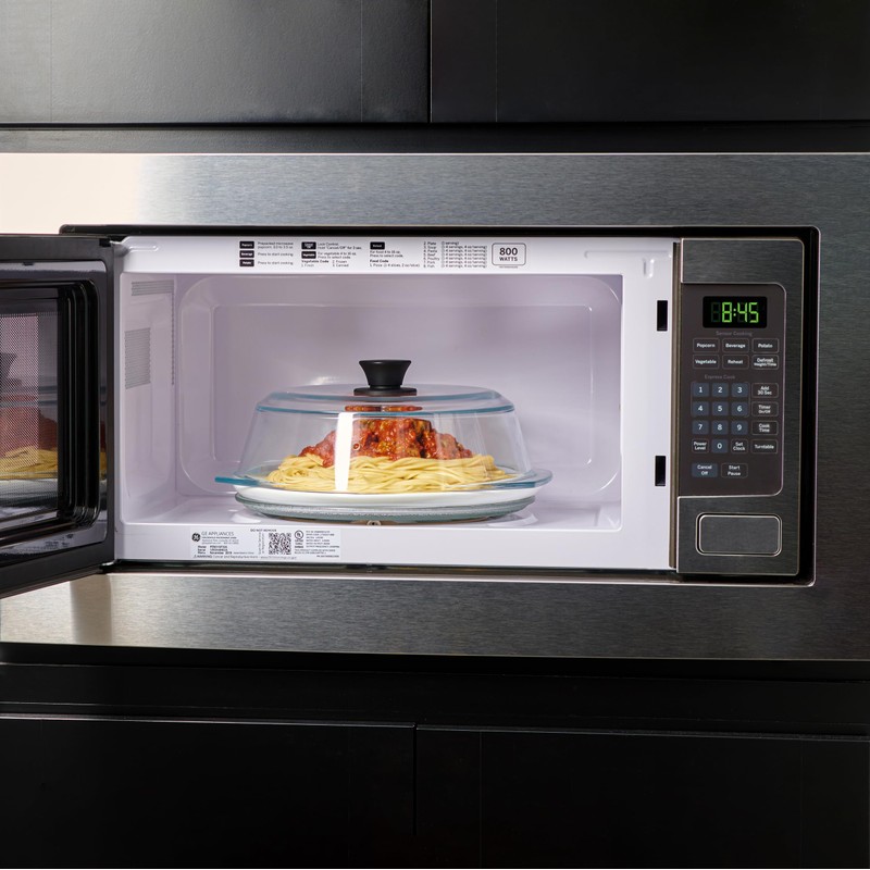 Le’raze Tall Glass Microwave Splatter Cover for Food - Cookware