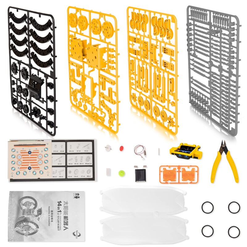 14-in-1 Solar Robot Kit, Stem Projects for Kids Age 8-12,