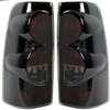 Tail Light Compatible With 1999-2006 Chevy Silverado 1500 2500 3500 2007 Classic,1999-2002 GMC Sierra 1500 2500 3500 Taillight Housing Replacement Left Driver & Right Passenger Side, Black/Smoke