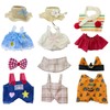 Ezcora 6 Sets Doll Clothes for 17cm Plush Dolls, Fashion