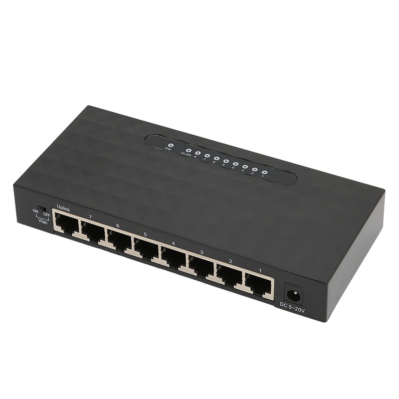 Network Switch Gigabit 1000Mps 8 Ports Self Adaptive Switch Ethernet