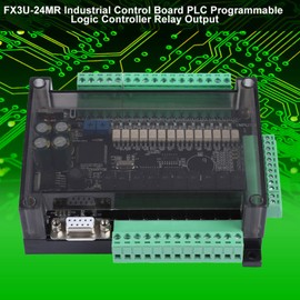 Controlador PLC de 24 V CC FX3U‑24MR Placa de Control Industrial Controlador de relé PLC Controlador Lógico Programable Salida de relé