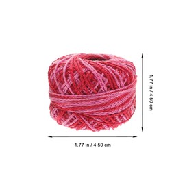 EXCEART 16 Roll Cotton Embroidery Thread for Crochet Cross Stitch Needlepoint Hand Embroidery Mixed Color