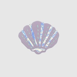 Coterie Seashell Napkins (25 per Pack) – Scallop-Shaped Party Napkins with Shimmery Foil Detail for Mermaid Parties, Beach Themes & Coastal Celebrations | 3-Ply Disposable | 5" x 5"