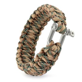 Ganzoo Paracord 550 Nylon Polyester Rope for Bracelet, Leash, Collar, 30 Metres, Camouflage