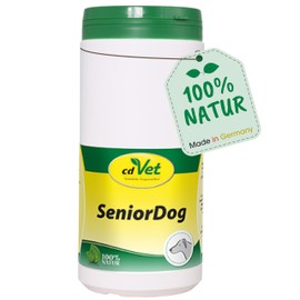 cdVet Naturprodukte SeniorDog 600 g - Hund - Ergänzungsfuttermittel - Defizite - Kräuter + Vitamine + Eisen - Lustlosigkeit - nach Krankheit + Operation - mangel an Agilität - bei älteren Tieren -
