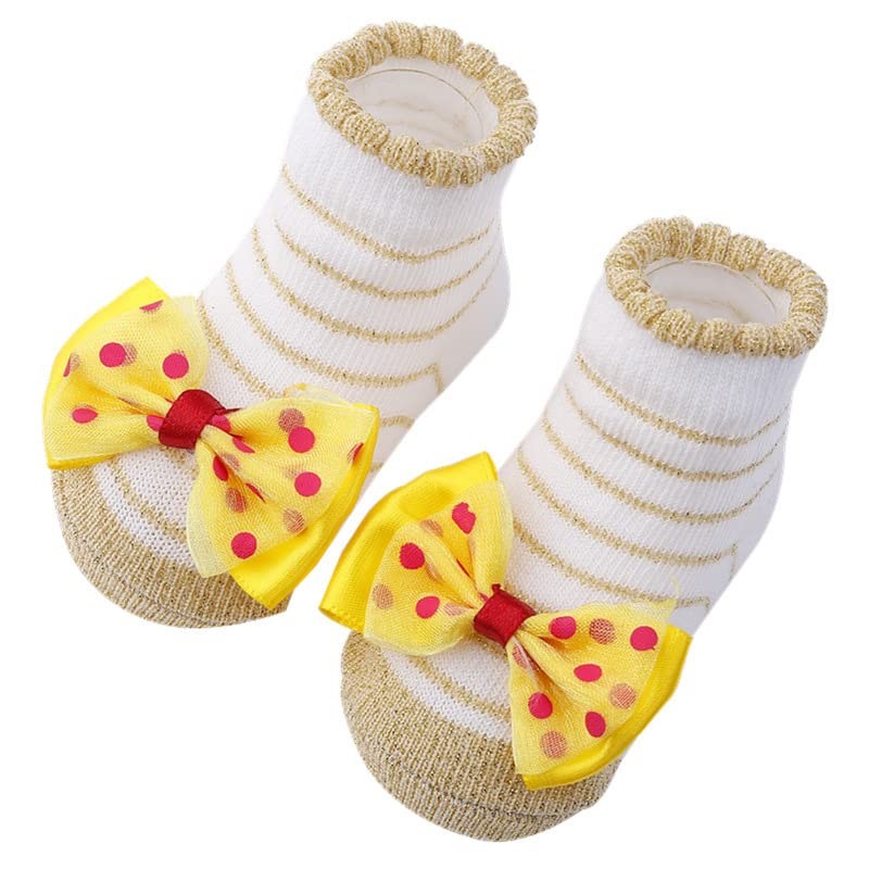 Toptim - Calcetines y lazos para bebés recién nacidos, Paquete