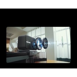 Hollyland Lyra Webcam UHD 4K para PC/Mac, Sensor CMOS de 1/1.5", Enfoque Automático PDAF, Ideal para Reuniones, Transmisiones en Vivo y Creación de Co