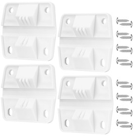 Omoojee Cooler Hinges Replacement Kit Compatible with Coleman, 4 Pack Plastic Cooler Hinges with Screws, Cooler Accessories