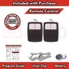 2X Universal Garage Door Opener Remote, Replaces Clicker 375LM, 375UT,