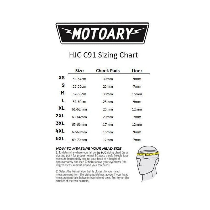 HJC Helmets C91 Prod MC3H Yellow L