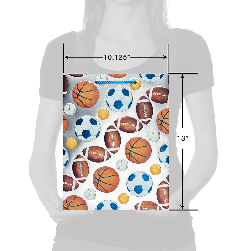 Papyrus 13" Large Gift Bag (Sports) for Graduation, Birthdays and