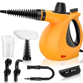 Handheld Steam Cleaner, Pressurized Multi-Surface Steam Cleaner with 11pcs Accessories, Chemical Free Multi-Purpose Steam Cleaners for Home Use, Steamer for Cleaning Floor, Tile, Windows, Couch, Grout