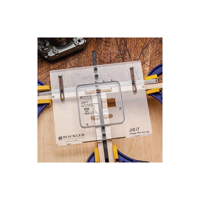 Rockler Q4 Small Quadrant Hinge Mortise Template - Router Jig