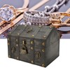 Wooden Treasure Chest Boxes Hand Crafted Vintage Wooden Box with