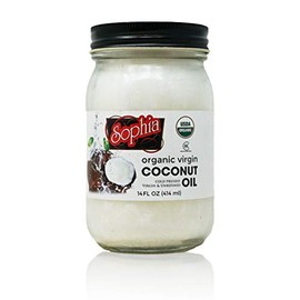 Sophia Oil - Coconut Oil, Organic & Virgin 14oz (4-pack)