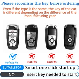PEICHI for Ford Key Fob Cover Leather Car Explorer Mustang Fusion Escape F150 F250 F350 F450 F550 Key Case
