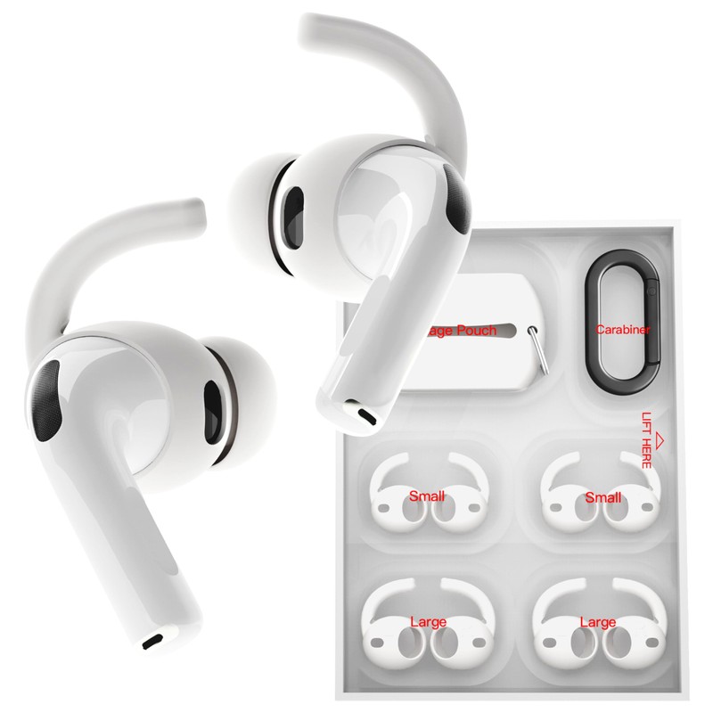 Upgraded 4 Pairs Ear Hooks for AirPods Pro 3 DamonLight