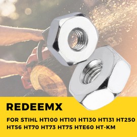 REDEEMX Sprocket Cover Bar Nut M8 Compatible with Stihl HT100 HT101 HT130 HT131 HT250 HT56 HT70 HT73 HT75 HTE60 HT-KM Pole Saw PolyCut 5-3 PolyCut 7-3 Weedeater 0000 955 0801 0804