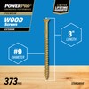 Power Pro Premium Exterior Wood Screws, #9 x 3 Inch