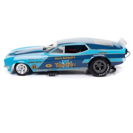 Auto World Blue Max 1973 Ford Mustang Funny Car (Legends of The Quarter Mile) 1:18 Scale Diecast Model