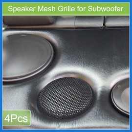 VekAuto Universal 2.5 Inch Speaker Grills Mesh for Audio Subwoofer 71x77x6mm Grille without Frame Black - Pack of 4 Auto Accessories