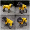 Four-Legged Full Coverage Waterproof Dog Raincoat with Reflective Features Pet