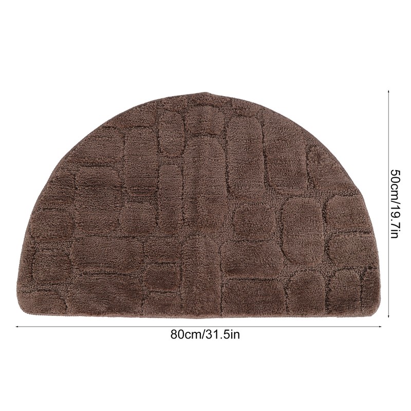 Half Round Shape Super Absorbs Non Slip Floor Mat for