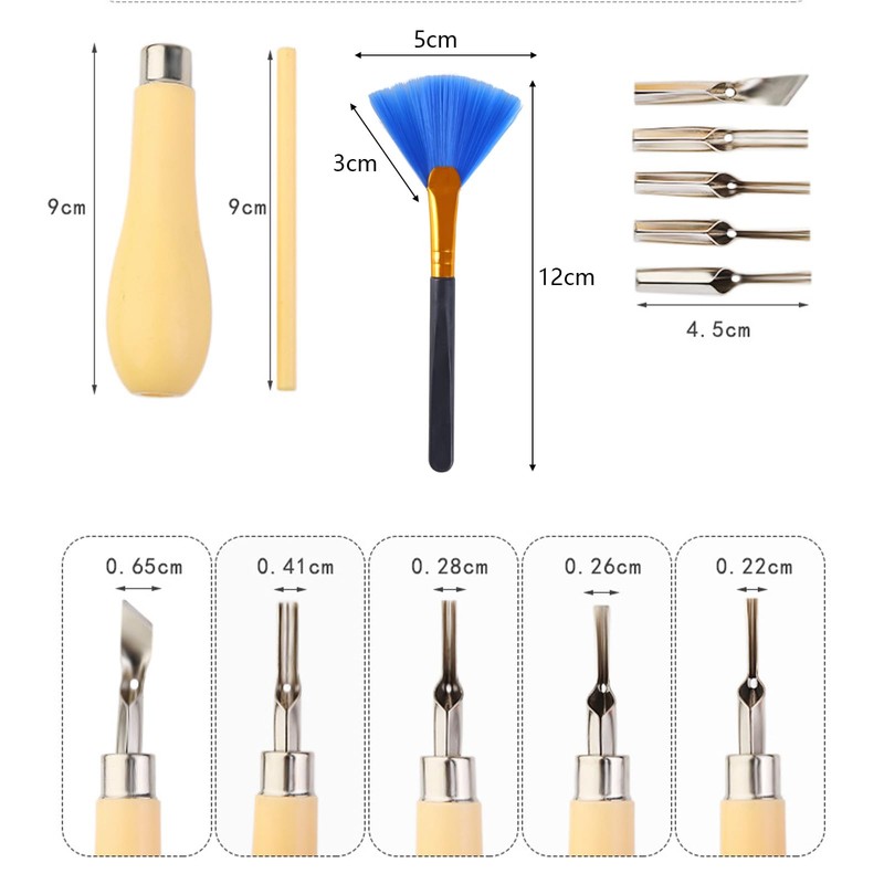 GIONAR 2 Set Lino Cutting Tools, Lino Cutting Printing Tool