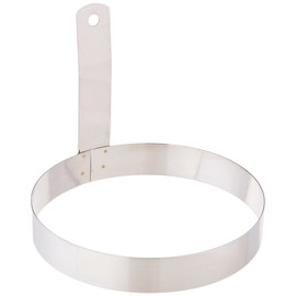 Winco Round Egg Ring, 6-Inch, Stainless Steel