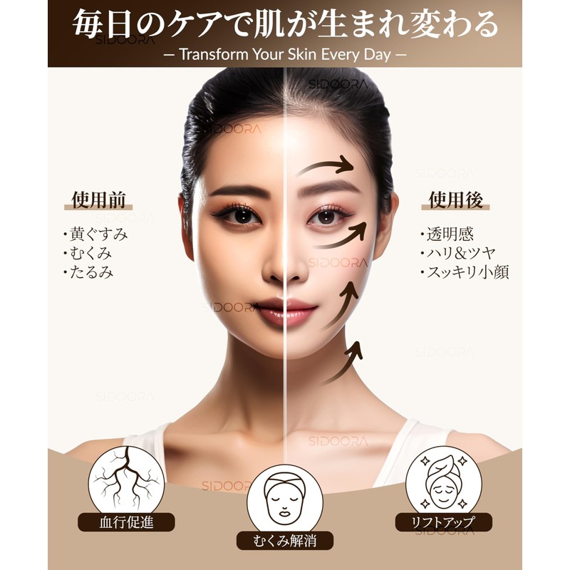 SIDOORA Casa Gassa Plate, Terahertz Ore, Guasha, For Face, Body,