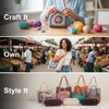 14 Pcs DIY Purse Making Kit, Includes 4 PU Leather