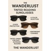 Incredible Bargains The Wanderlust Reading Sunglasses, Stylish UV400 Tinted Readers