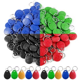 jasugKEY 100pcs 125KHz RFID Key Fob Access Control Card, ABS Electric Lock Token Tags, EM4100 Card, ISO14443A Compliant, Read Only, Can Not Write
