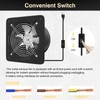 FanGoFast 8 inch Exhaust Fan, Kitchen Exhaust Fan for Wall,