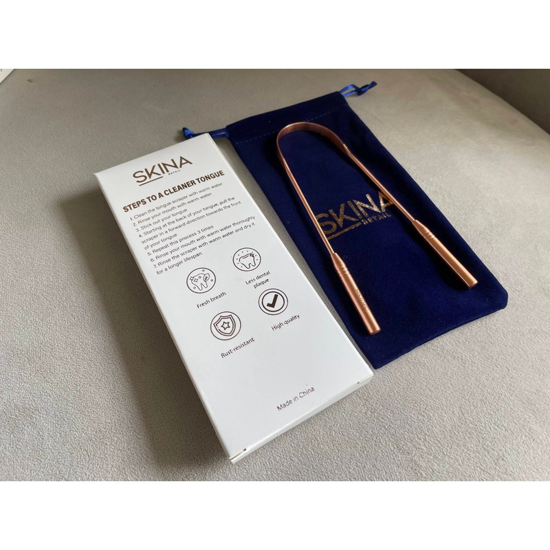 Generic Copper Tongue Cleaner- Oral Hygiene Tool for Fresh Breath