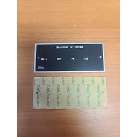 Department Of Defense Blank Data Plate