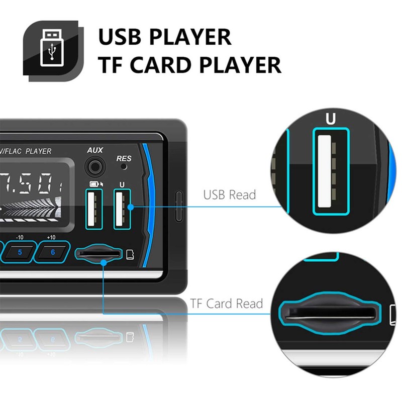 1 Din Car Radio Bluetooth Stereo Car Multimedia MP3 Player