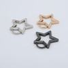 Star Shaped Stainless Steel Keychain Clip Carabiner Snap Hook Holder